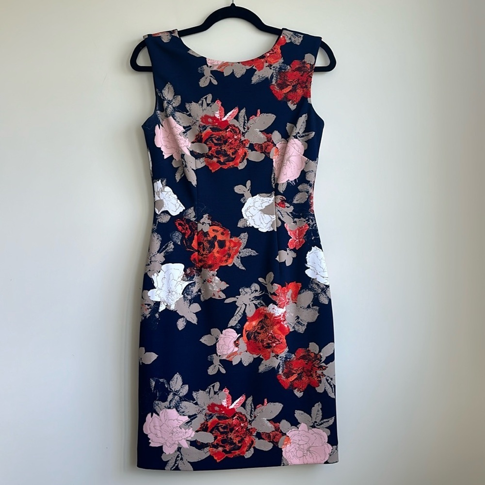 Women’s Tahari Floral Fitted Dress
